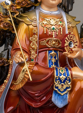 纯铜地母娘娘坐山供奉摆件