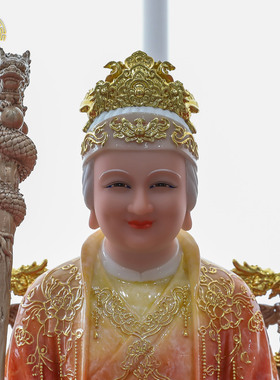 泰山奶奶神像圣母中式汉白玉摆件