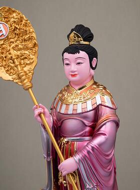 12寸宫女神像玉帝王母侍女家用
