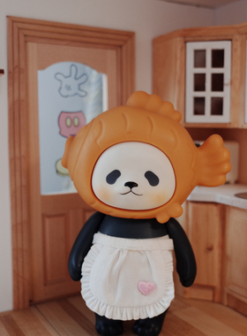 娃屋家具熊猫挂钩置物架材料包