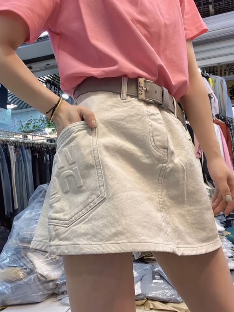 夏天超火的裤子2025新款牛仔裙裤阔腿裤夏季薄款外穿白色裙裤短裤,淘宝优惠券,粉丝福利购,淘宝优惠卷