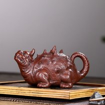 Return of Taiwan to Yixing Purple Sand Pot One Factory Early Purple Sand Virtuoso Chiang Yanting Pure Handmade Raw Mine Old Purple Clay Dragon Turtle