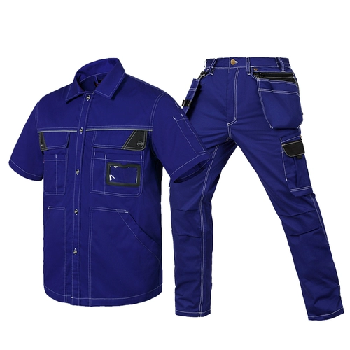 Летний износостойкий светоотражающий дорожный комплект для работы, поликоттон