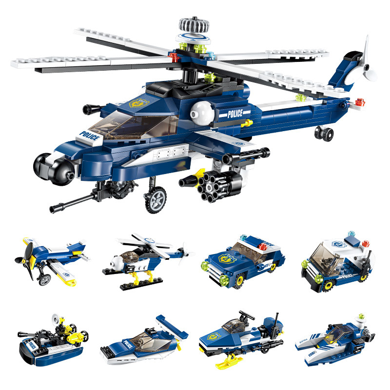 启蒙积木益智玩具多合一变形机甲拼装战车飞机6-14岁男孩送礼1801,淘宝优惠券,粉丝福利购,淘宝优惠卷