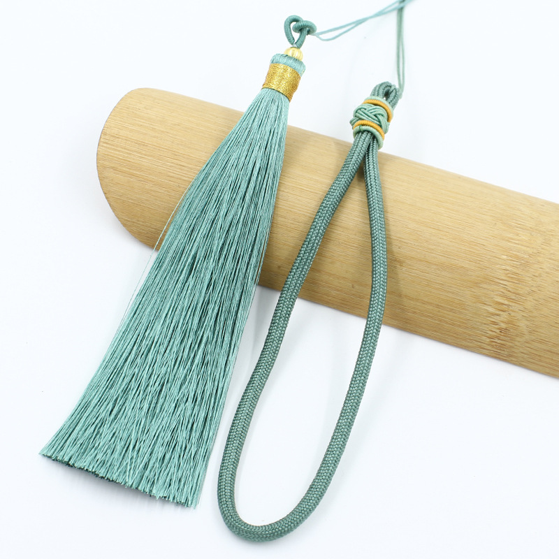 玉器高档千眼菩提子手把件绳文玩翡翠玉佩蜜蜡琥珀把玩绳子挂件绳-图3