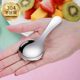 304 stainless steel short handle spoon short handle soup spoon short high-end mini round spoon tea leaf spoon seasoning spoon portable spoon