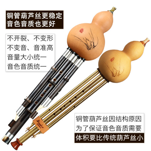 云南毕格宝葫芦丝乐器空谷幽兰C调降BDGFAE调初学成人专业演奏型 - 图1