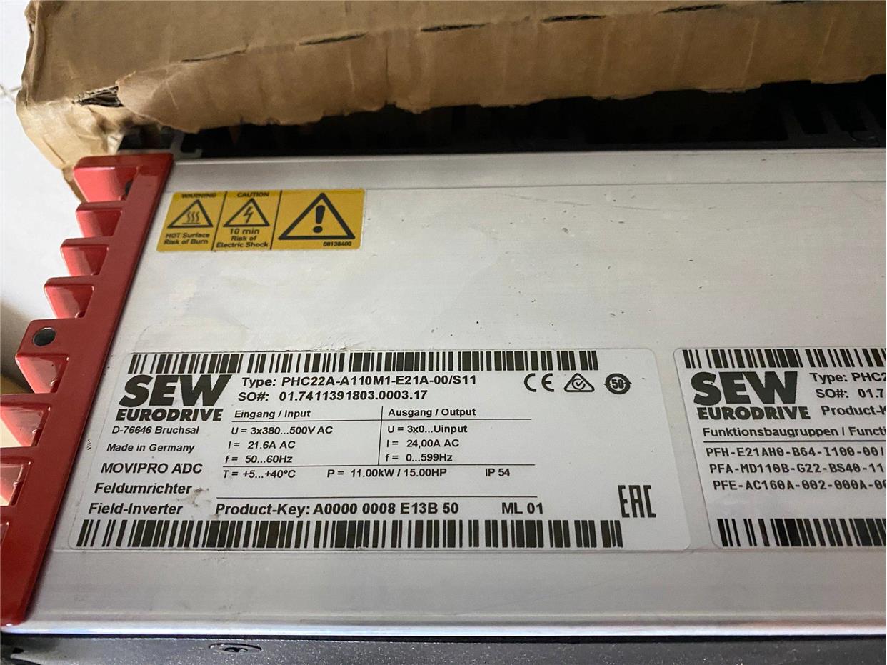 SEW 变频器 P2HC2A-A110M1-E20A-0/1S11 全新原装正品《议价》 - 图0