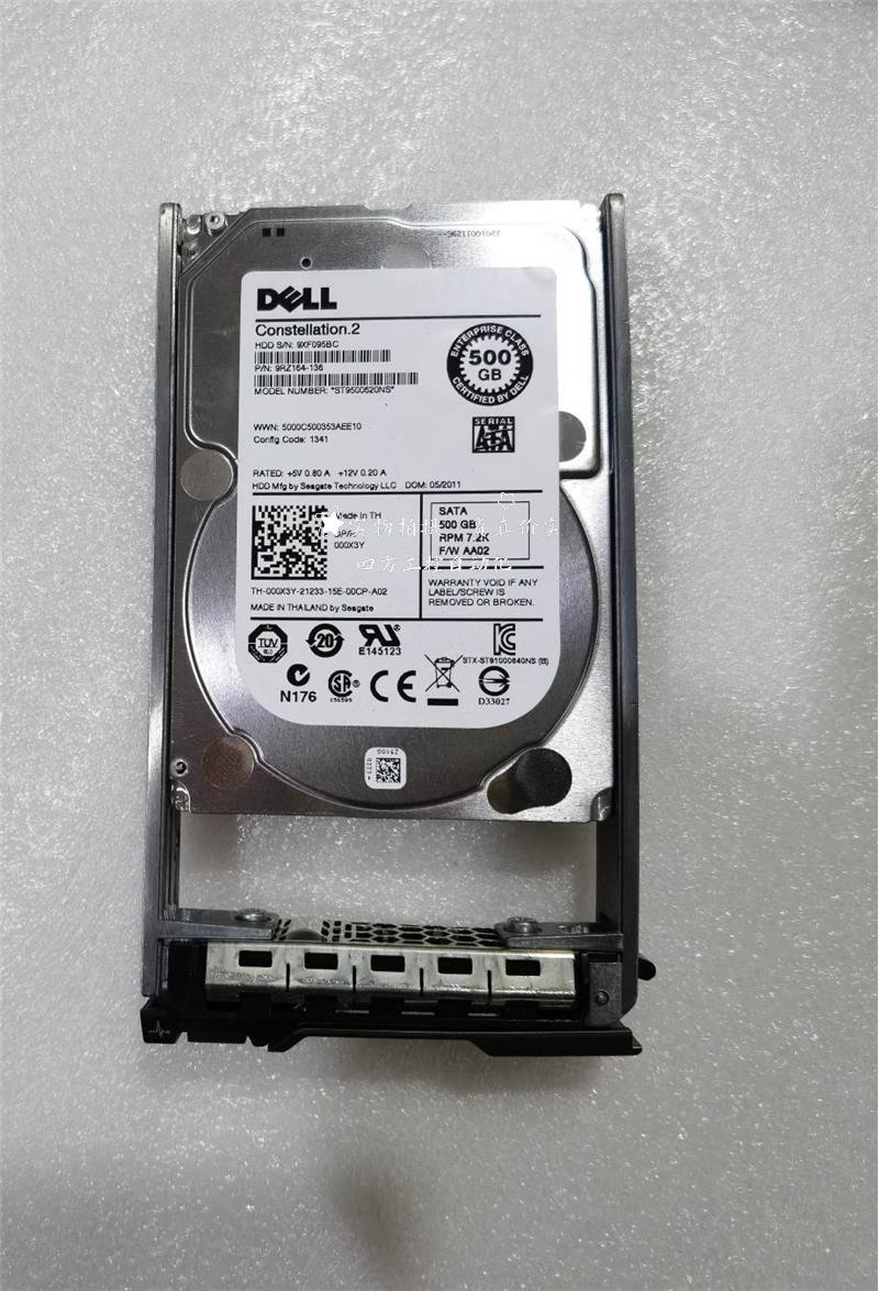 拍/00X3Y DELL 000X3Y 500GB 7.2K SATA 2.5 6Gb/s HDD ST9500620 - 图0