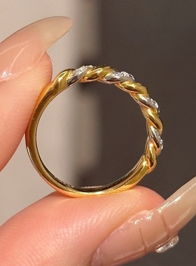 vintage中古风叠戴指环