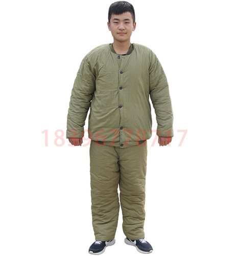 Удерживающие тепло мужские искусственные рабочие хлопковые штаны, увеличенная толщина