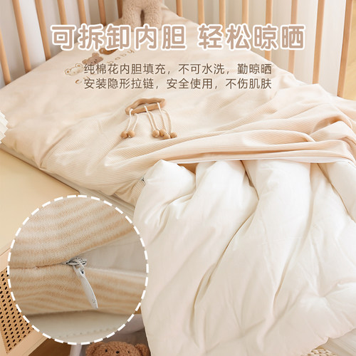 新生婴儿床褥子纯棉宝宝棉花床垫幼儿园儿童拼接床床铺被垫子定制 - 图1