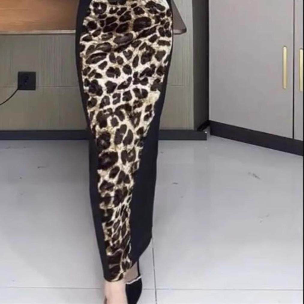 300斤胖mm大码中式旗袍连衣裙女秋季高级感气质复古显瘦修身豹纹,淘宝优惠券,粉丝福利购,淘宝优惠卷