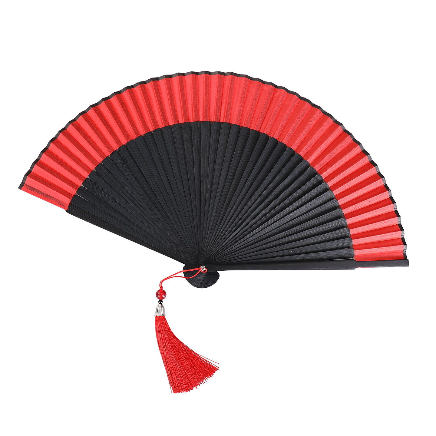 扇子纯色渐变女折扇结婚旗袍马面裙新中式折叠中国风寄明月舞蹈扇,淘宝优惠券,粉丝福利购,淘宝优惠卷