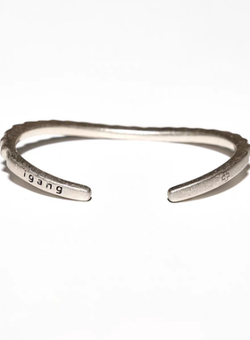 蛇骨曲型鳞甲白铜镀银手环手链