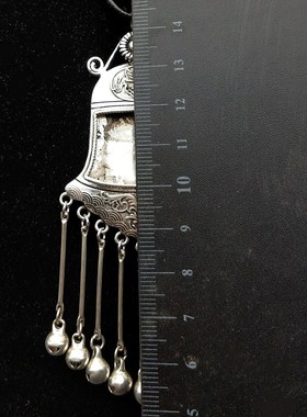 diy贵州民族风苗银项链手工吊坠