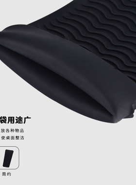理发店专用工具卷发棒收纳袋夹板隔热垫硅胶耐高温内外两用保护套