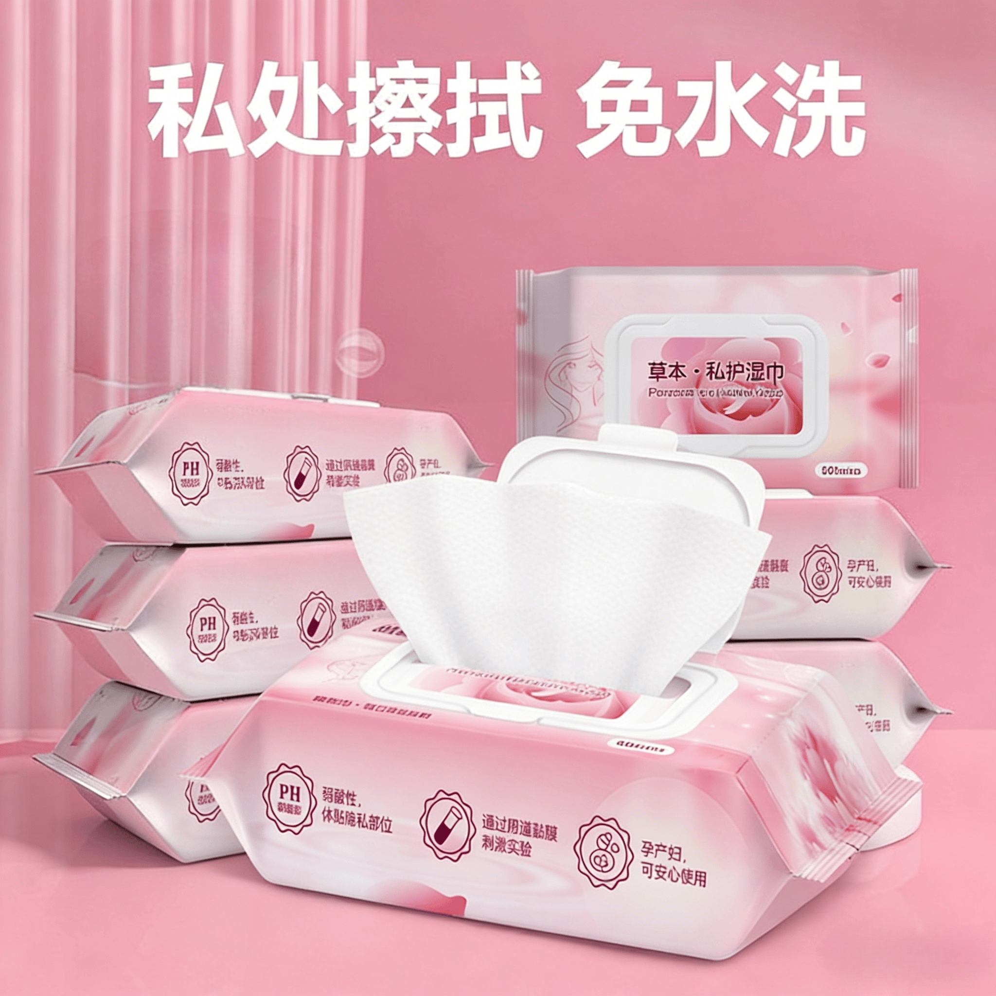 加厚款专用清洁护理湿巾去异味私护湿巾免水洗成人私处温和无刺激,淘宝优惠券,粉丝福利购,淘宝优惠卷