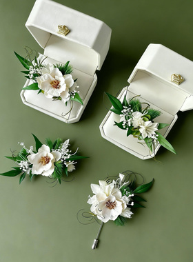 永生花戒指DIY材料包森系婚礼