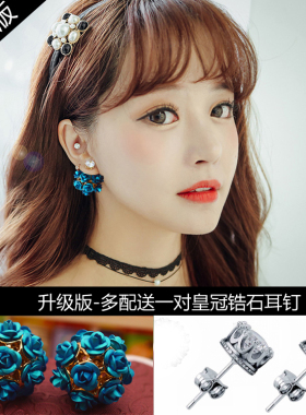 韩国百搭少女心ins玫瑰花朵花朵
