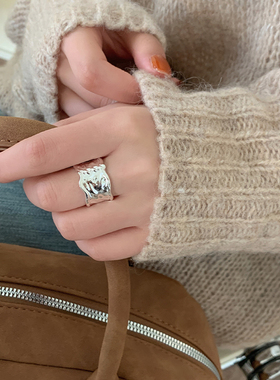 几何饰品戒指纯银日韩女