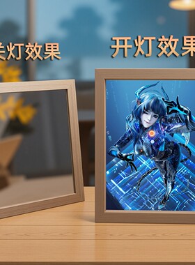 吞噬星空镜子灯光画小夜灯
