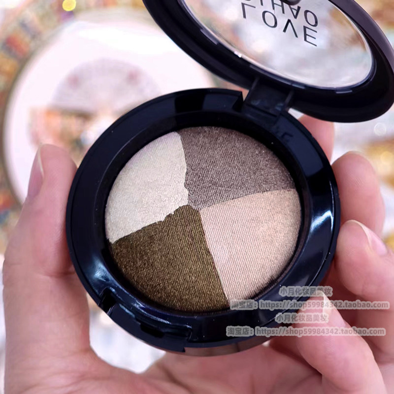 细闪大地色三色眼影盘高光珠光金棕咖小盘女百搭新手防水提亮彩妆,淘宝优惠券,粉丝福利购,淘宝优惠卷