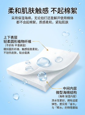 日本尤妮佳unicharm1/2省水湿敷专用化妆棉用湿敷脸部卸妆化妆棉