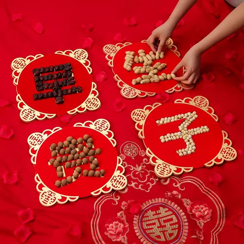 结婚庆用品大全创意新婚房布置婚礼新房装饰喜庆早生贵子摆件模板 - 图0