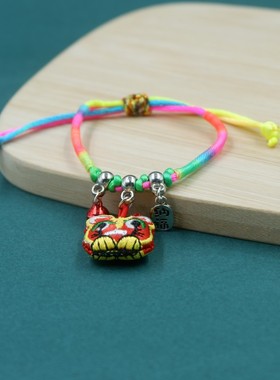 端午节五彩手链情侣手链粽子吊坠