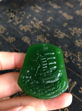 天然外蒙料玉佩项链男女吊坠送证书