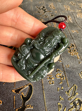 豁达客男女和田青主大刀关公挂件