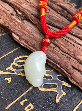 小脚丫宝宝款知足常乐吊坠送证书