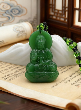 琉璃雕刻花开富贵莲花项链结缘