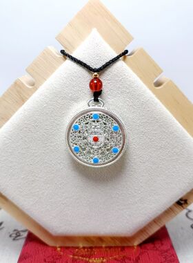 葫芦八宝罗盘花苞福锁胖福袋吊坠