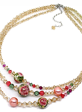 夸张波西米亚风三层金色首饰品