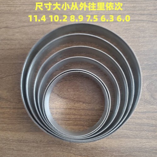 玉米饼不锈钢圆形班戟米糕煎饼烙饼发糕钢圈千层切模塔圈电饼铛 - 图2