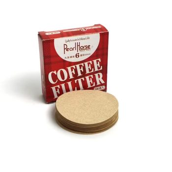 Moka pot ice drip pot drip pot No.6 No.9 100 pieces of round primary color special filter paper hand-brewed coffee filter paper