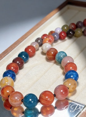 【J PRINCESS】天然玉化珊瑚玉塔链毛衣链项链10-12MM收藏级别