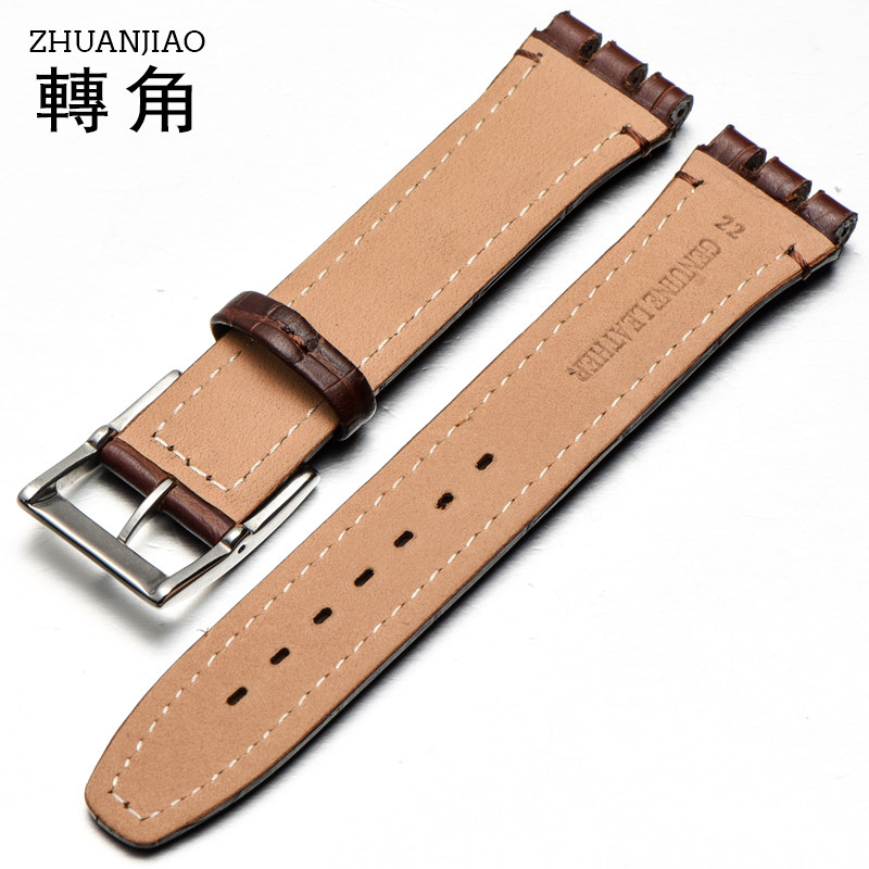 转角斯沃琪凹凸接口真皮男女款表带 转角饰品配件