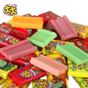 大大泡泡糖桶装什锦味口香糖约150片童年怀旧网红零食儿童