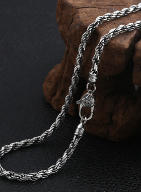 六字真言项链纯银时尚饰品