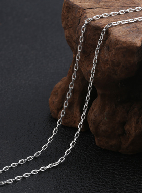 纯银韩版饰品时尚风项链字母牌