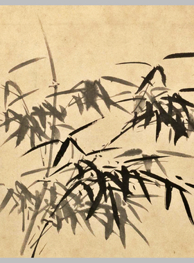 明 徐渭 墨花九段图 古山水风景人物国画 高清 艺术喷绘