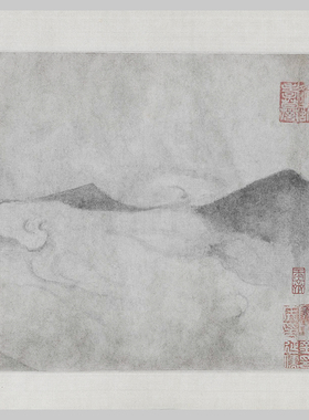 宋米友仁潇湘奇观图微喷长卷画