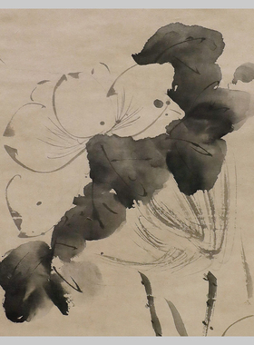 明徐渭五月莲花图花鸟微喷画