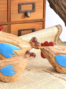 特价zakka北欧原木鸡三创意礼品