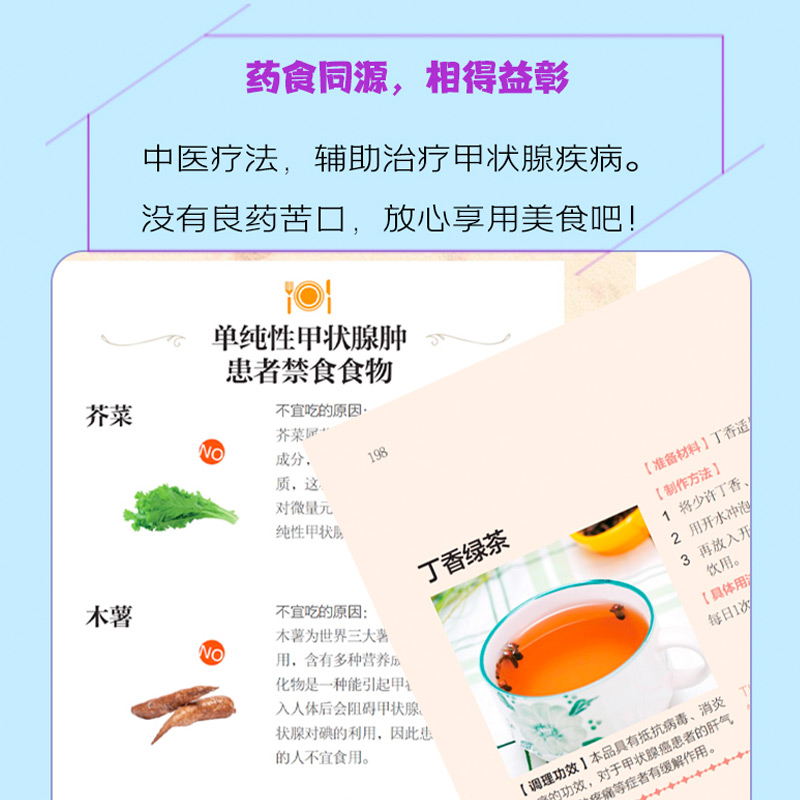 学会吃！快速调理甲状腺疾病 如何调理预防甲状腺疾病 中医甲状腺癌诊疗指南中药调理 甲状腺结节功能减退症疗愈药膳食疗养生书籍 - 图3