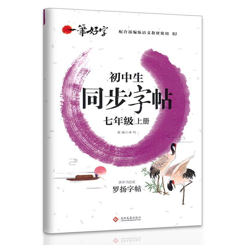 一笔好字七年级语文字帖上册同步课本笔画笔顺生字汉字练字帖描红写字神器每日一练控笔训练字帖练字初中生初一罗杨硬笔书法写字帖