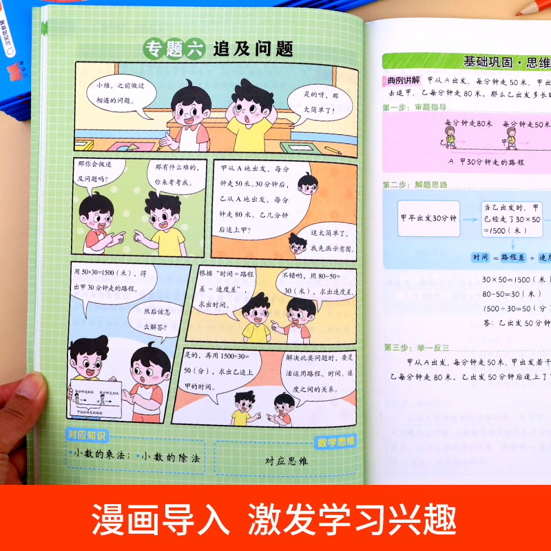 小学数学思维训练一年级上册下册二年级应用题附加题三年级口算题四五六年级数学练习册学霸奥数思维逻辑训练书黄冈强化题举一反三 - 图1